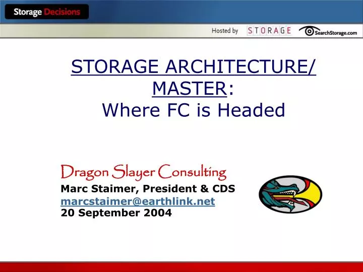 storage architecture master where fc is headed