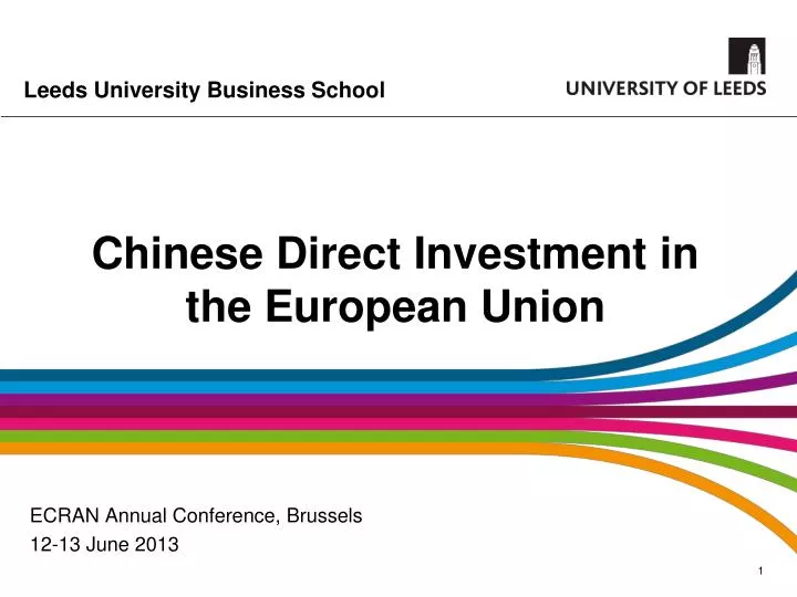 chinese direct investment in the european union