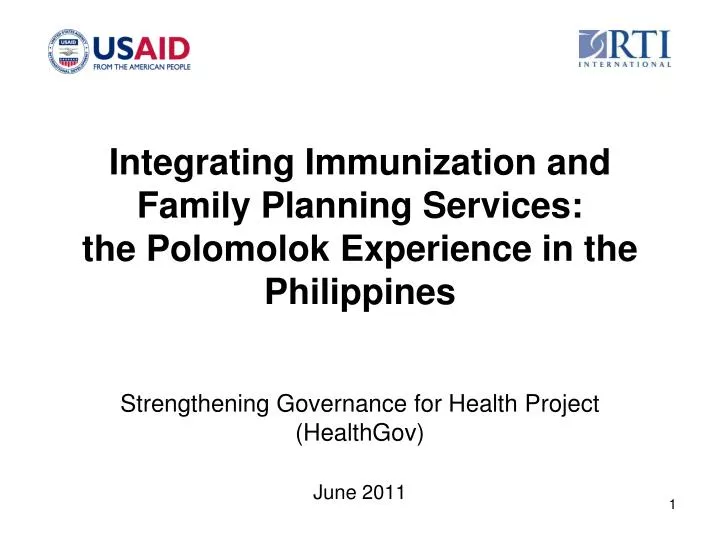 integrating immunization and family planning services the polomolok experience in the philippines