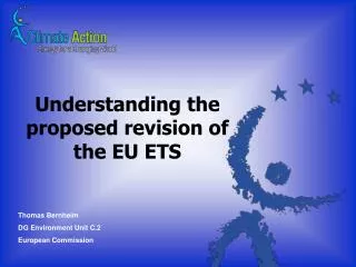 Understanding the proposed revision of the EU ETS
