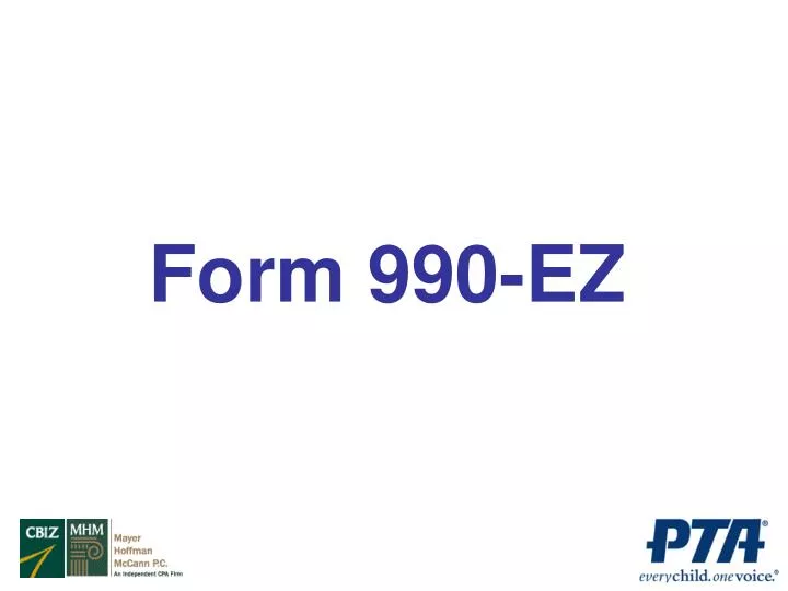 form 990 ez