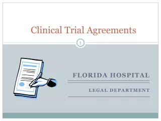 Clinical Trial Agreements