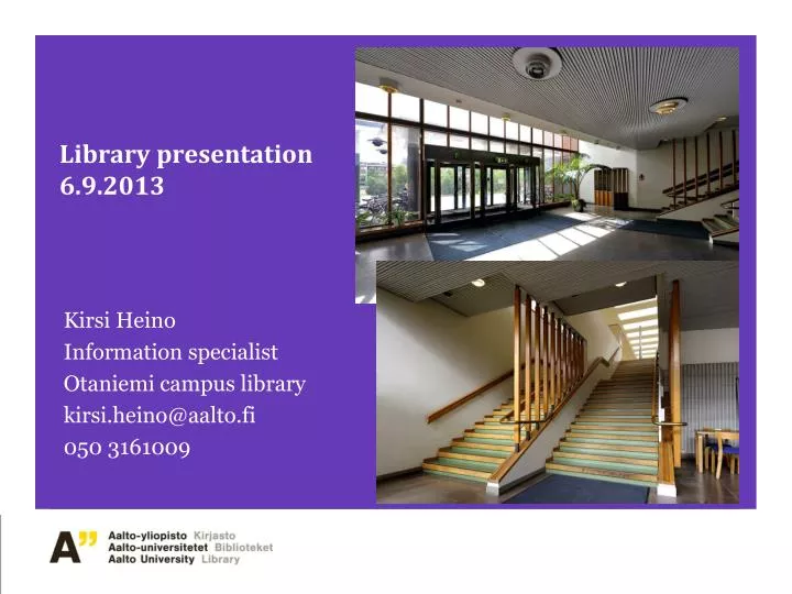 library presentation 6 9 2013