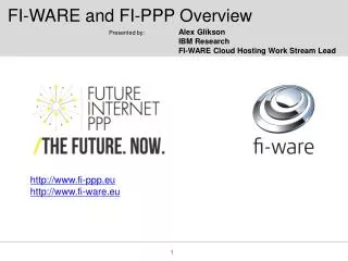 FI-WARE and FI-PPP Overview