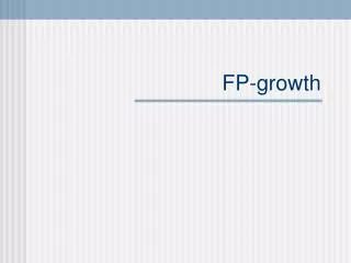FP-growth