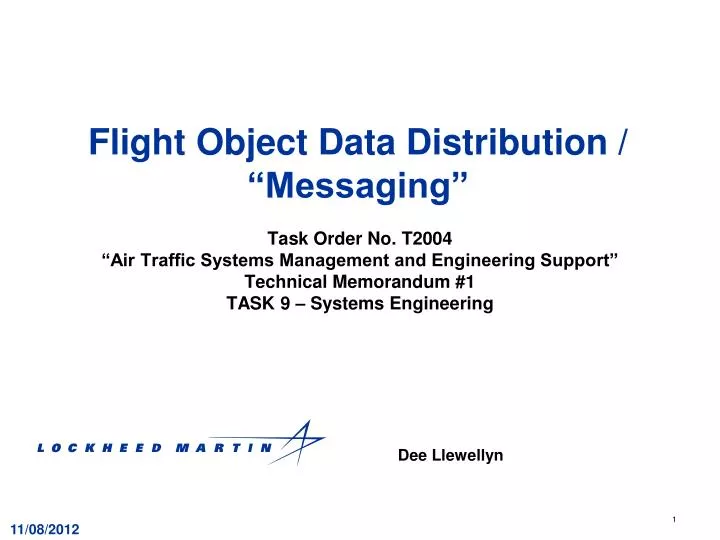 flight object data distribution messaging
