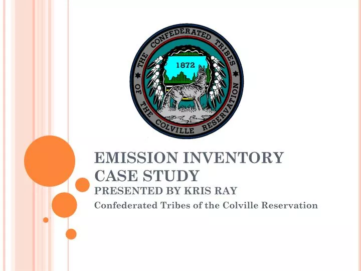 emission inventory case study presented by kris ray