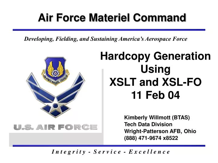 hardcopy generation using xslt and xsl fo 11 feb 04