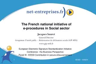 The French national initiative of e-procedures in Social sector