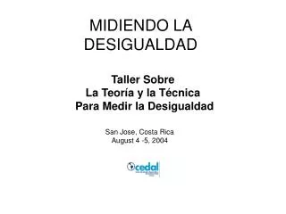 midiendo la desigualdad