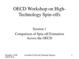 OECD Workshop on High-Technology Spin-offs
