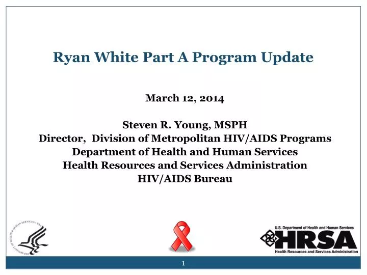 ryan white part a program update