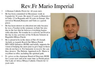 Rev.Fr Mario Imperial