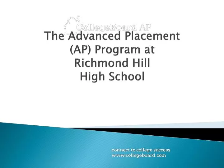 the advanced placement ap program at richmond hill high school