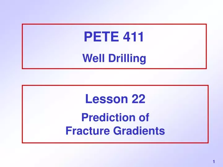 pete 411 well drilling