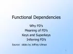 Functional Dependencies - slide 1