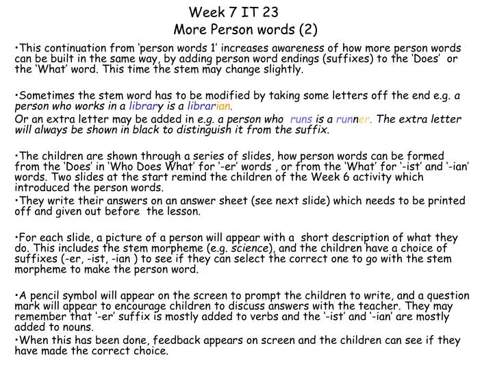 week 7 it 23 more person words 2
