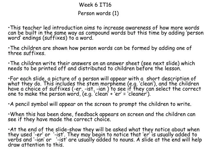 week 6 it16 person words 1