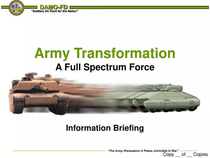army transformation a full spectrum force