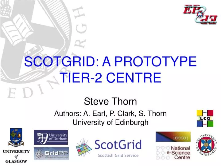 scotgrid a prototype tier 2 centre