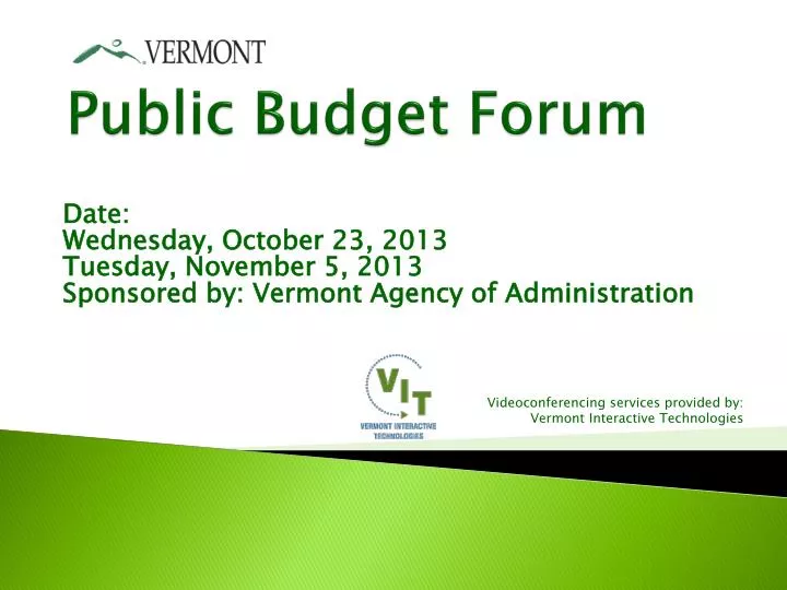 public budget forum