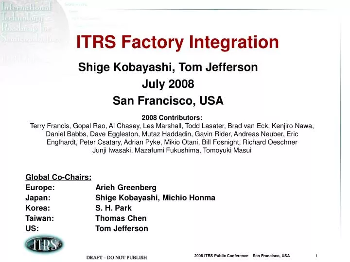 itrs factory integration