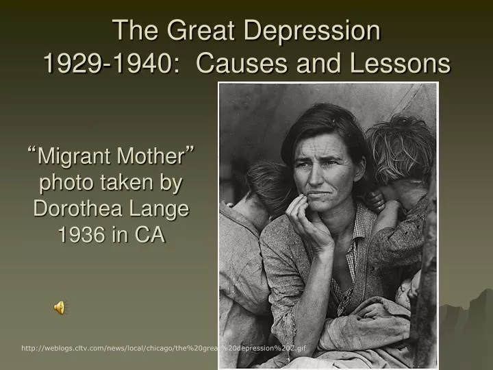 the great depression 1929 1940 causes and lessons