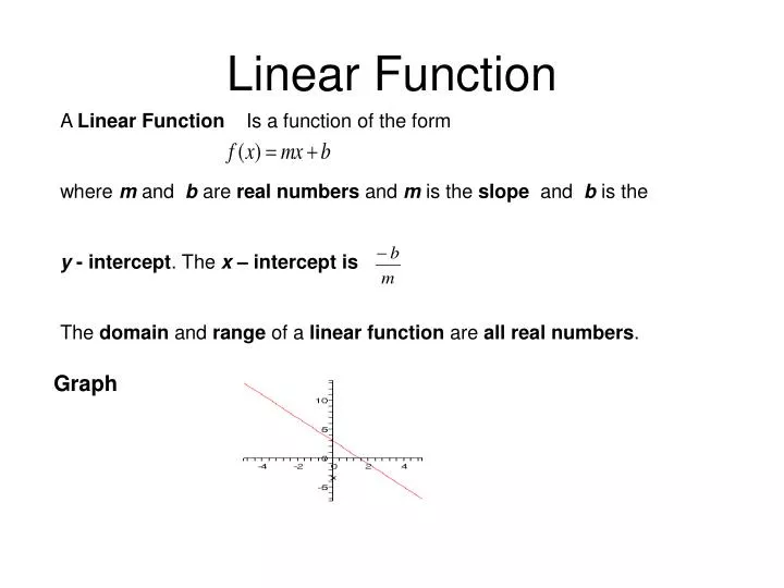 linear function