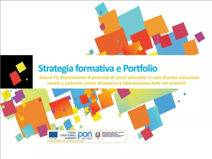 strategia formativa e portfolio