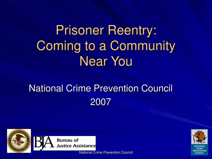 prisoner reentry coming to a community near you
