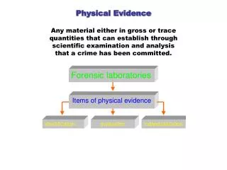 Classification of Physical Evidence