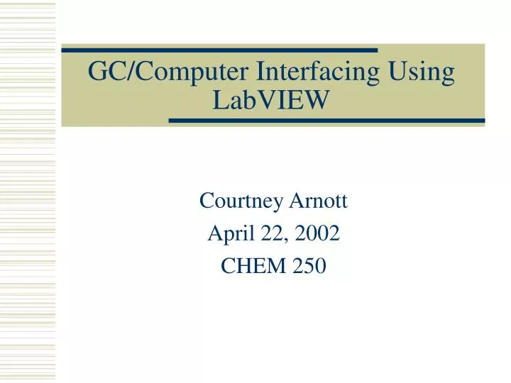 gc computer interfacing using labview