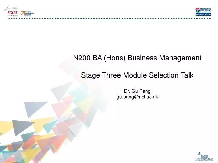n200 ba hons business management stage three module selection talk dr gu pang gu pang@ncl ac uk