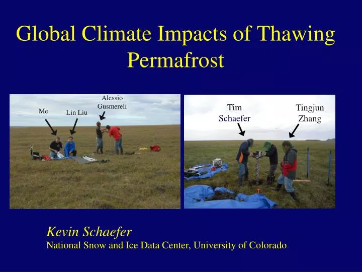 global climate impacts of thawing permafrost