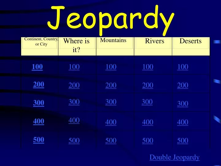 jeopardy