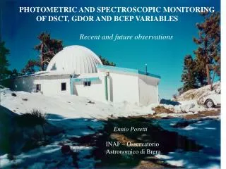 PHOTOMETRIC AND SPECTROSCOPIC MONITORING OF DSCT, GDOR AND BCEP VARIABLES