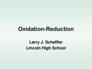 oxidation reduction