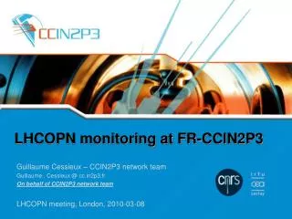 LHCOPN monitoring at FR-CCIN2P3