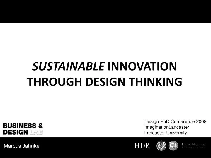 sustainable innovation through design thinking