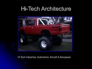 Hi-Tech Architecture