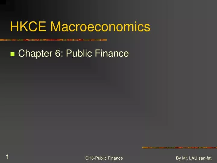 hkce macroeconomics