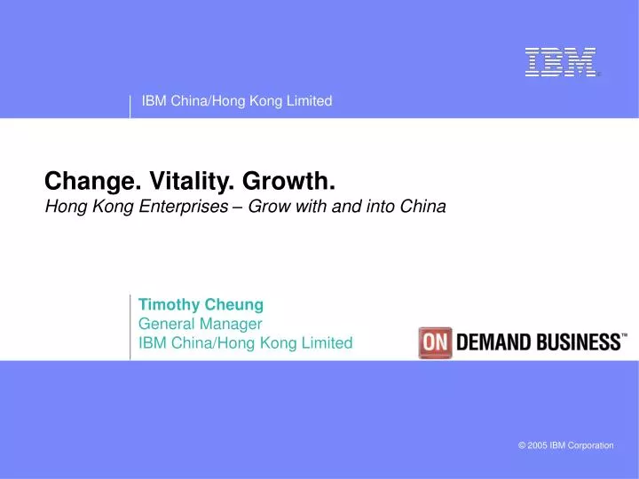 change vitality growth hong kong enterprises grow with and into china