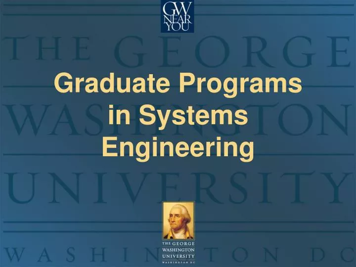 graduate programs in systems engineering