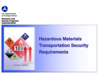Hazardous Materials Transportation Security Requirements