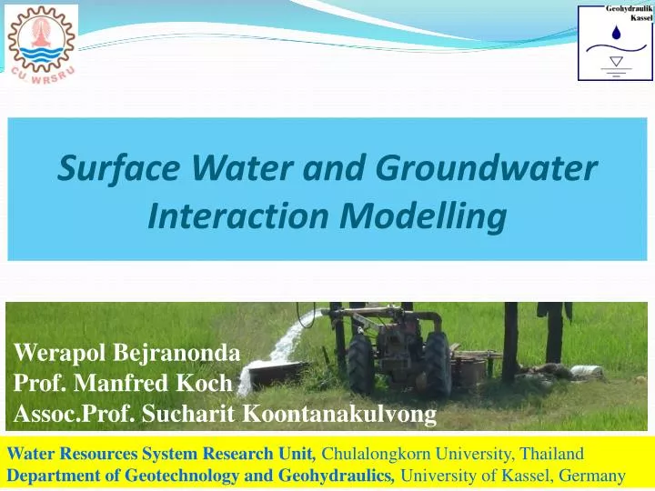 surface water and groundwater interaction modelling