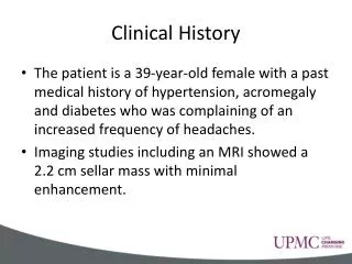 Clinical History