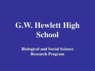 G.W. Hewlett High School