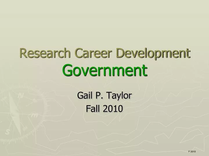 research career development government