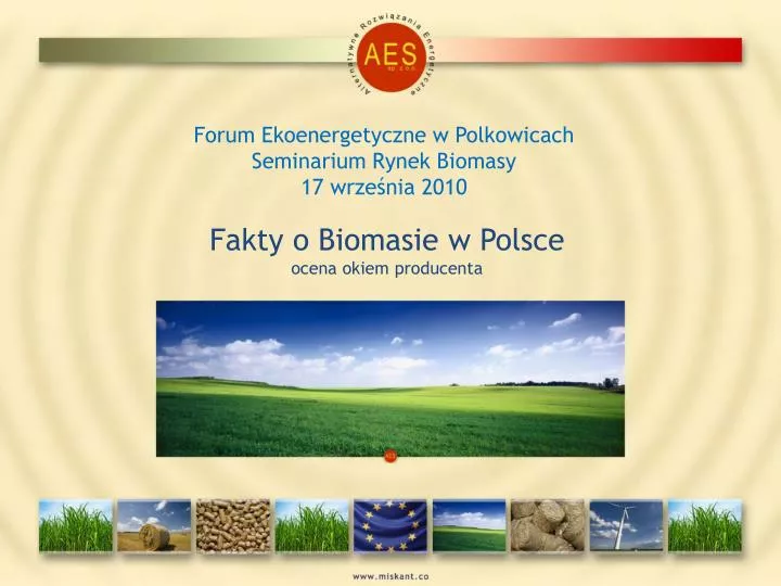 forum ekoenergetyczne w polkowicach seminarium rynek biomasy 17 wrze nia 2010