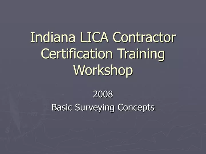 indiana lica contractor certification training workshop